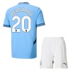 Maillot de Supporter Manchester City Bernardo 20 Domicile 2024-25 Pour Enfant